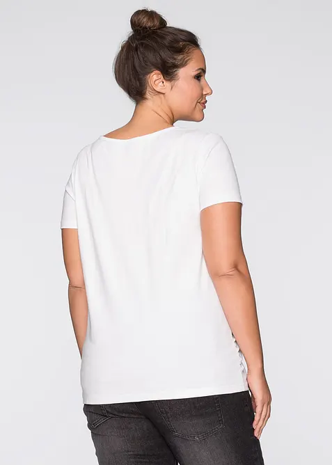 Z&aacute;kladn&iacute; těhotensk&eacute; tričko z organick&eacute; bavlny (2 ks v balen&iacute;), bonprix