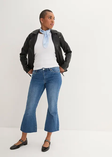 Bunda z imitace kůže, z čisté viskózy, bonprix