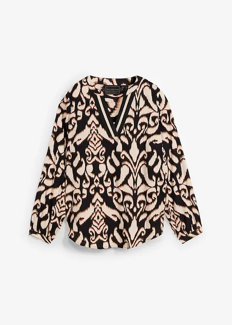 Tuniková halenka ze splývavé viskózy, bonprix