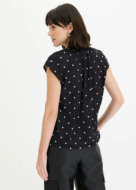 Henley tričko s krátkým rukávem, ze směsi s viskózou, bonprix