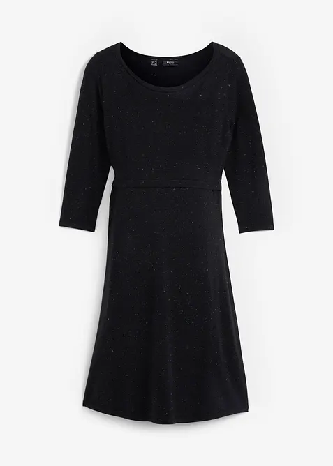 Těhotenské/kojicí pletené šaty s lesklým vláknem, bonprix