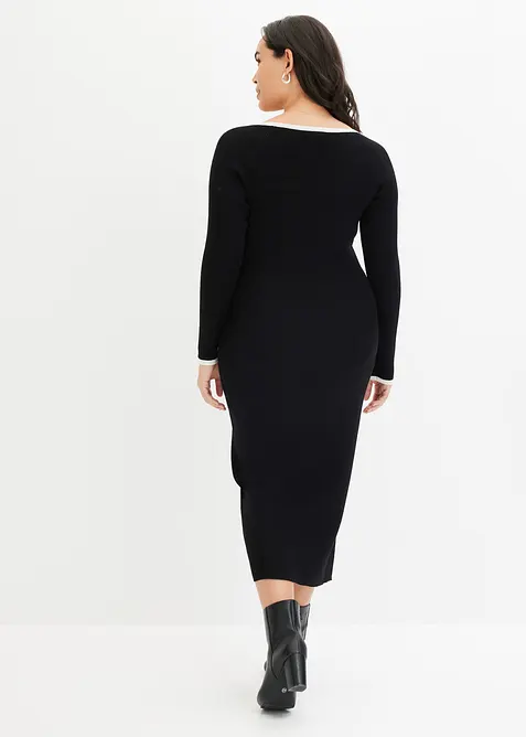 Přiléhavé pletené šaty, bonprix