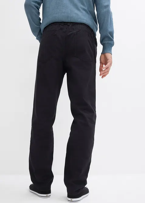 Kalhoty bez zap&iacute;n&aacute;n&iacute;, s pohodln&yacute;m pasem, Regular Fit, Straight (2 ks v balen&iacute;), bonprix