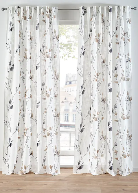 Závěs s větvičkami s recyklovaným polyesterem (1 ks), bonprix