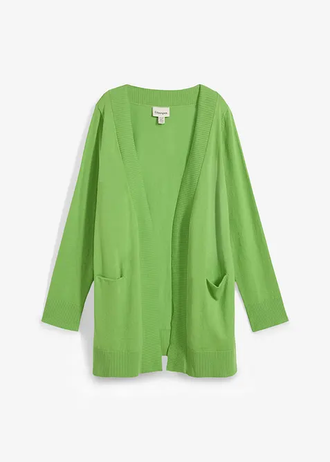 Pleten&yacute; kab&aacute;tek s kapsami, dlouh&yacute; ruk&aacute;v, bonprix