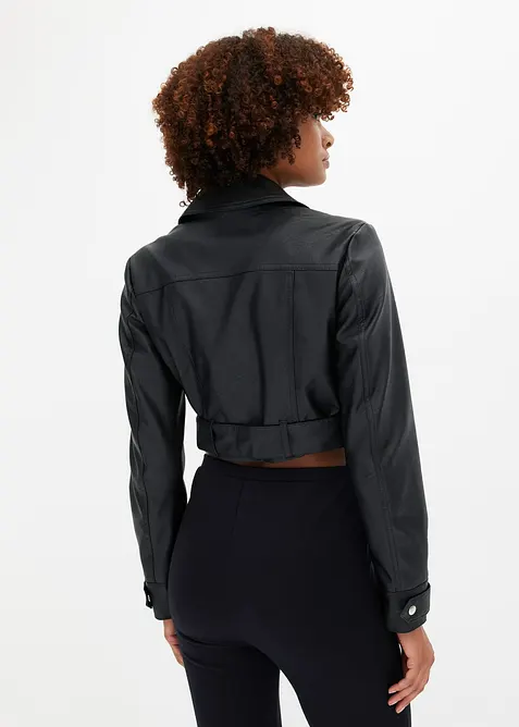 Motork&aacute;řsk&aacute; bunda ve zkr&aacute;cen&eacute;m střihu, bonprix