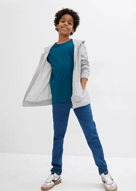 Triko s dlouhým rukávem a organickou bavlnou (3 ks v balení), bonprix