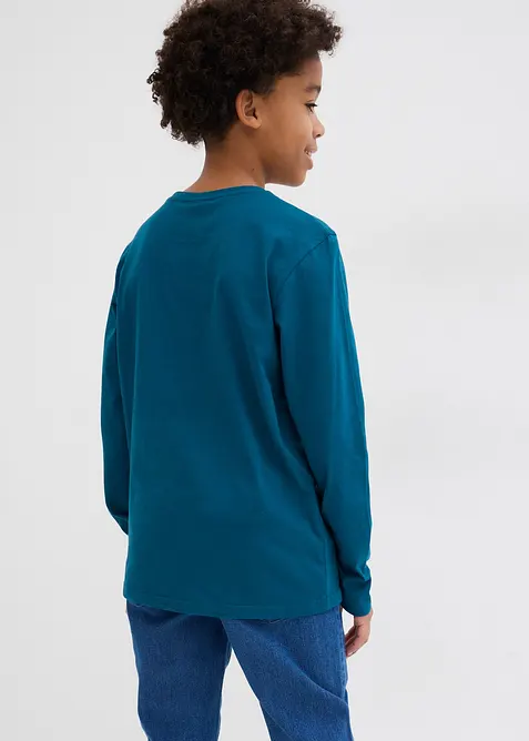 Triko s dlouhým rukávem a organickou bavlnou (3 ks v balení), bonprix