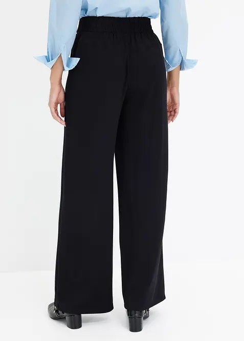 Žerzejov&eacute; kalhoty s ozdobn&yacute;m p&aacute;skem, bonprix