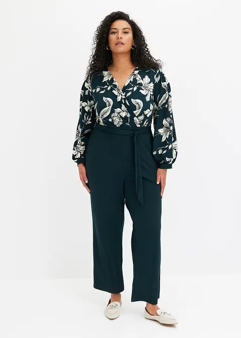 Žerzejov&yacute; overal se zavinovac&iacute;m vzhledem, bonprix