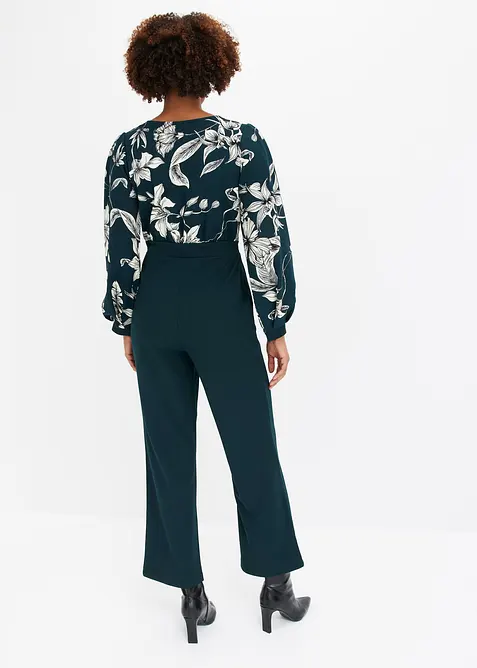 Žerzejov&yacute; overal se zavinovac&iacute;m vzhledem, bonprix