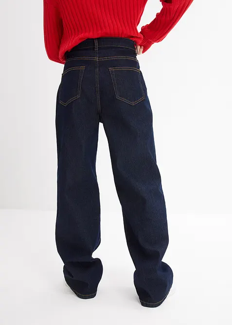 Džíny, Mid Waist, Wide Leg, bonprix