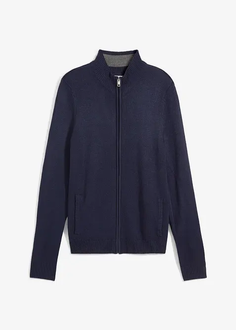 Svetr na zapínání, z jemného úpletu, bonprix