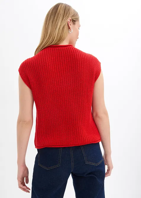 Pletená vesta s kapsami, bonprix