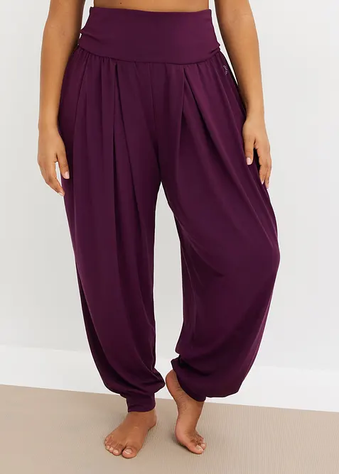 &Scaron;irok&eacute; sportovn&iacute; kalhoty se založen&yacute;m pasem, bonprix