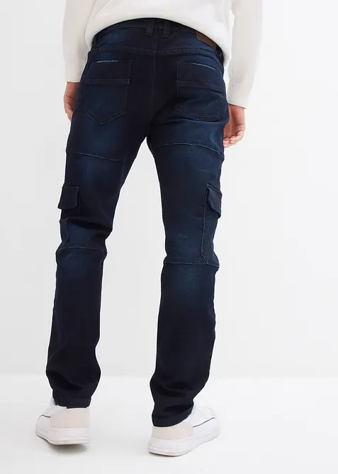 Strečové cargo džíny Slim Fit, Straight, bonprix