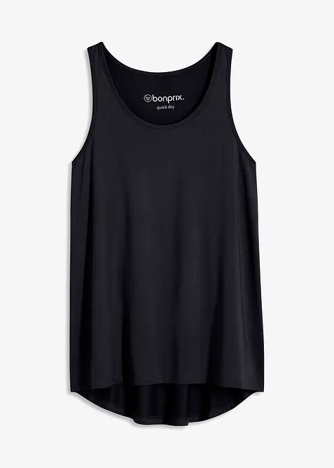 Sportovn&iacute; top s vykrojen&yacute;mi z&aacute;dy, rychleschnouc&iacute;, bonprix