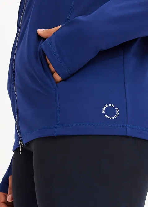 Tr&eacute;ninkov&aacute; termo bunda s otvorem na palec, bonprix