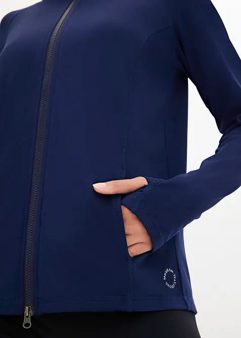 Tr&eacute;ninkov&aacute; termo bunda s otvorem na palec, bonprix