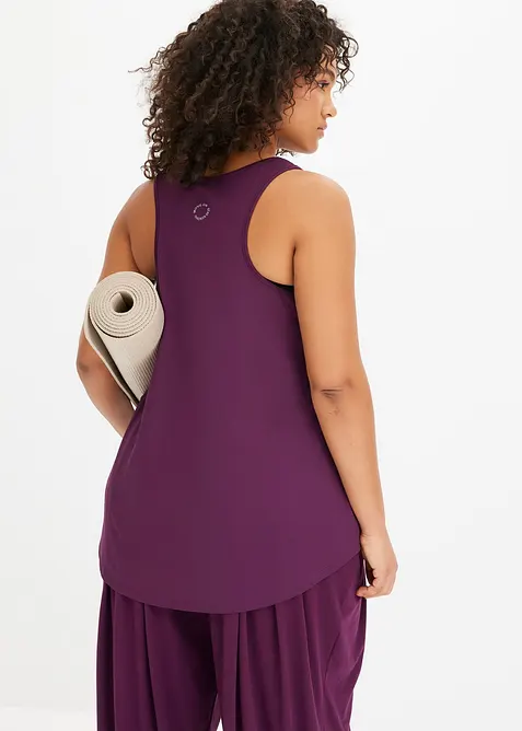 Sportovn&iacute; top s vykrojen&yacute;mi z&aacute;dy, rychleschnouc&iacute;, bonprix