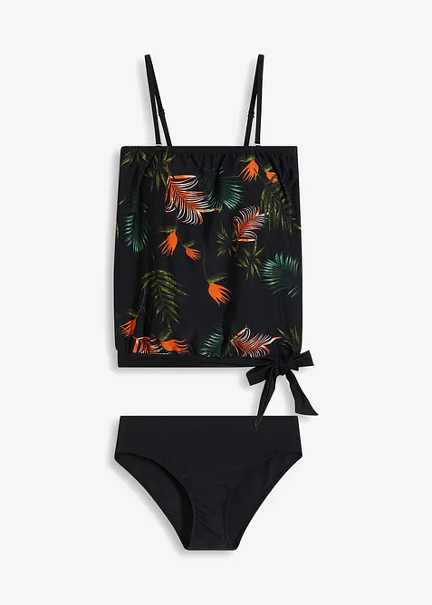 Bandeau tankiny s multifunkčními ramínky (2dílná souprava), bonprix