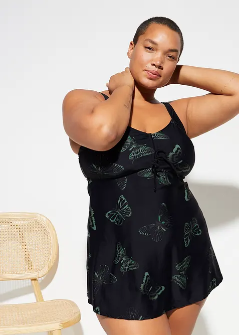 Dlouhé tankiny s výstřihem do V (2dílná souprava), bonprix