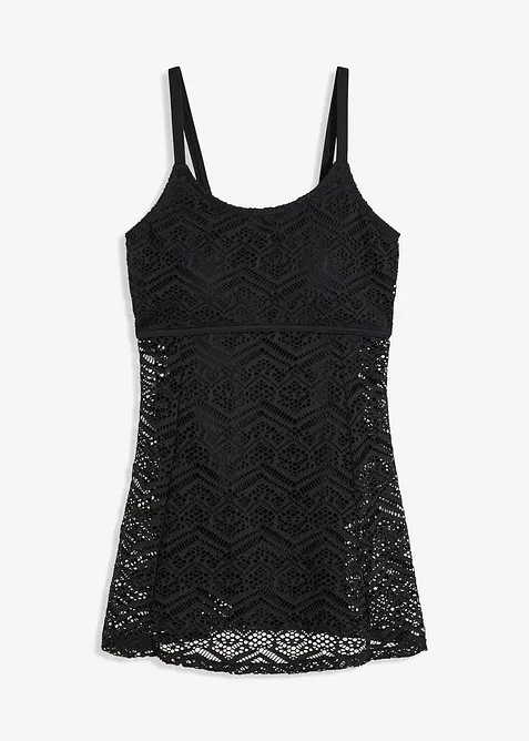 Koupací šaty s krajkou, bonprix