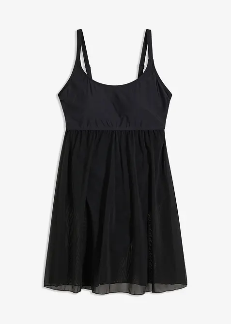 Koupací šaty s transparentní síťovinou, bonprix