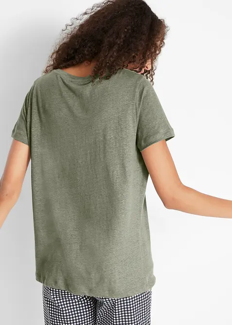 Tričko z čist&eacute;ho lnu, bonprix