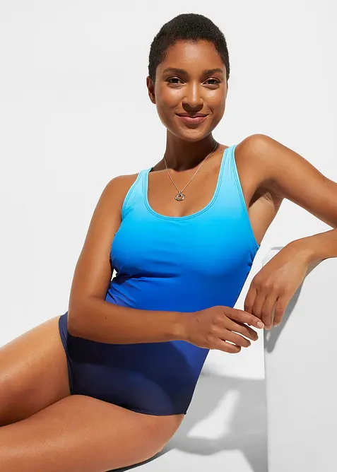 Stahovací jednodílné plavky, střední tvarující efekt, bonprix