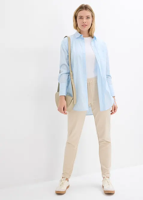 Kalhoty bez zapínání ze směsi s viskózou, bonprix