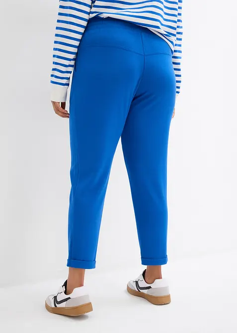 Kalhoty bez zap&iacute;n&aacute;n&iacute; ze směsi s visk&oacute;zou, bonprix