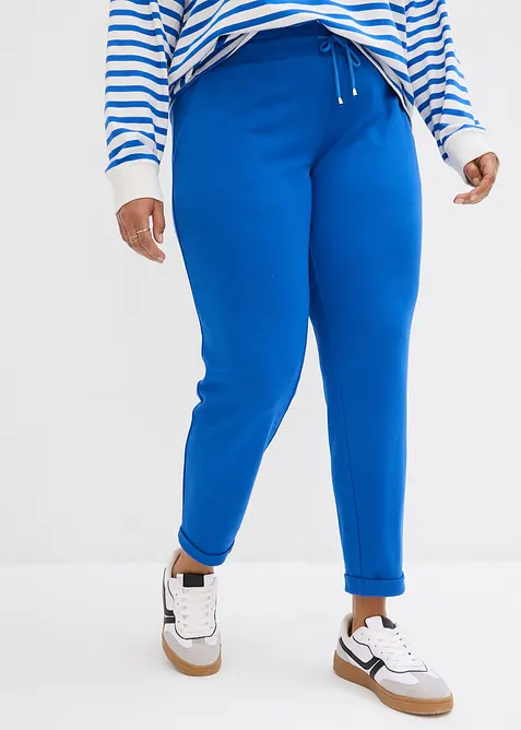 Kalhoty bez zap&iacute;n&aacute;n&iacute; ze směsi s visk&oacute;zou, bonprix