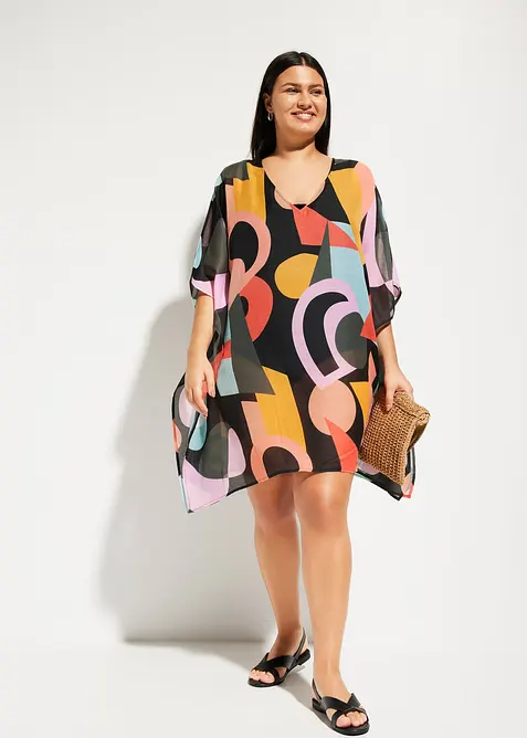 Průsvitná plážová tunika, bonprix