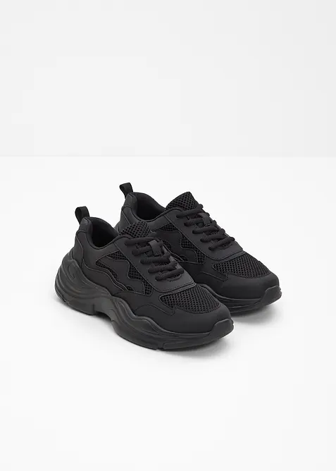 Robustní nízké tenisky se síťovanou vsadkou, bonprix