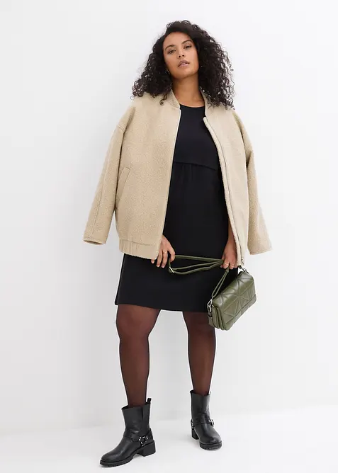 Úpletové šaty z organické bavlny, bonprix