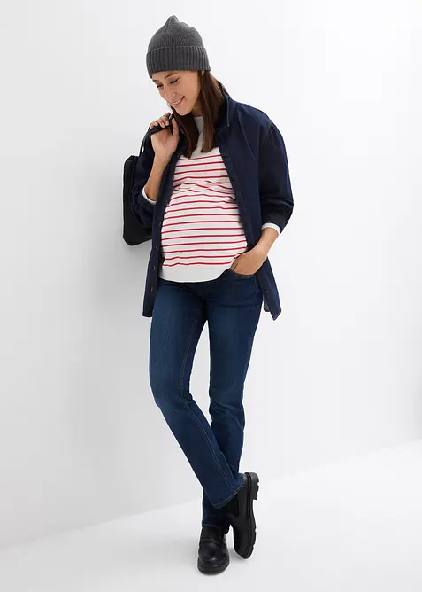 Těhotenské džíny z organické bavlny, Straight Leg, bonprix