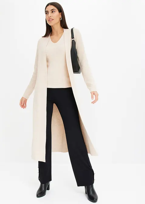 Dlouh&yacute; pleten&yacute; kab&aacute;tek s visk&oacute;zou, bonprix