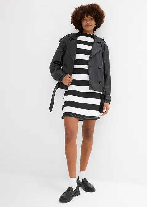 Žerzejové šaty se stojáčkem, bonprix