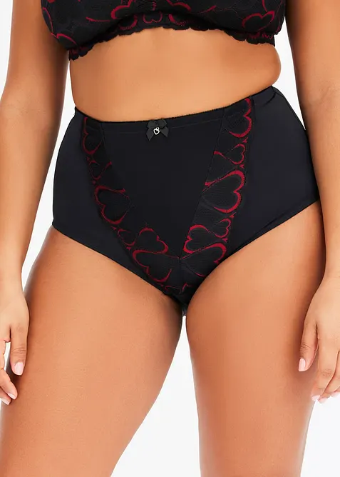 Zdoben&eacute; stahovac&iacute; kalhotky se středn&iacute; stahovac&iacute; funkc&iacute;, bonprix