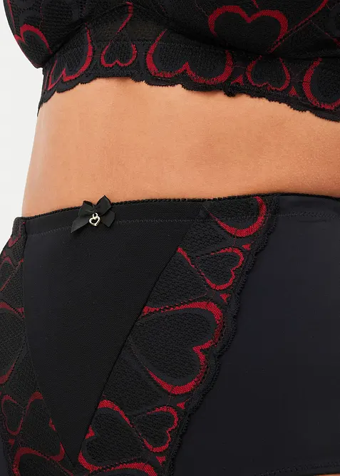 Zdobené stahovací kalhotky se střední stahovací funkcí, bonprix