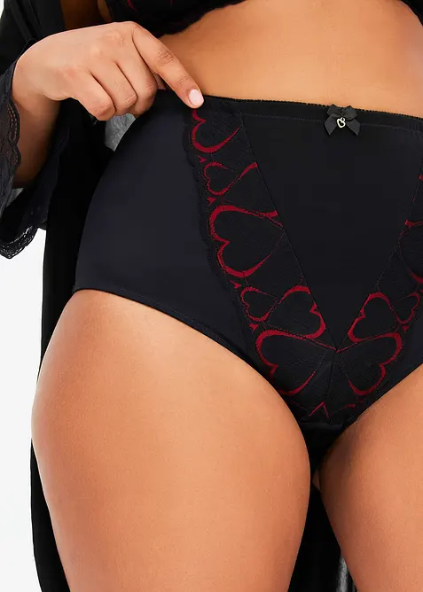 Zdoben&eacute; stahovac&iacute; kalhotky se středn&iacute; stahovac&iacute; funkc&iacute;, bonprix