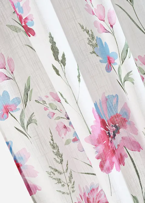 Závěs s květinovým potiskem (1 ks v balení), bonprix