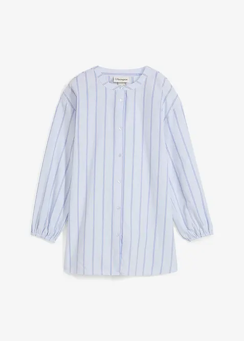 Dlouh&aacute; halenka z bavlněn&eacute;ho popel&iacute;nu, bonprix