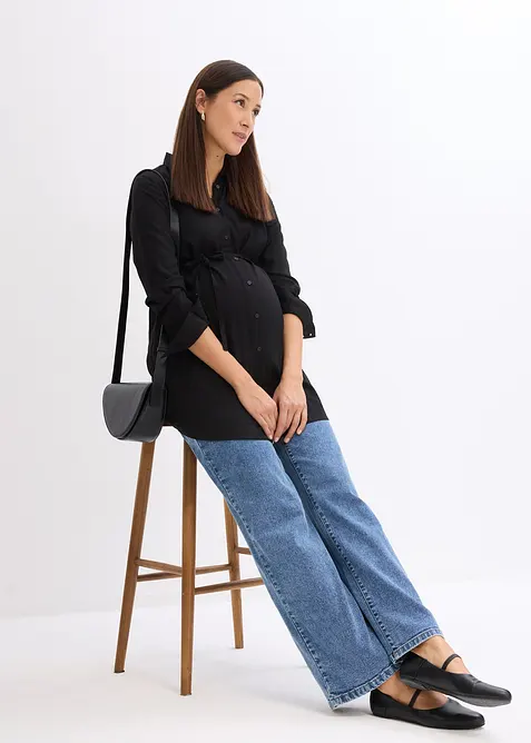 Těhotenská/kojicí dlouhá halenka z viskózy, bonprix