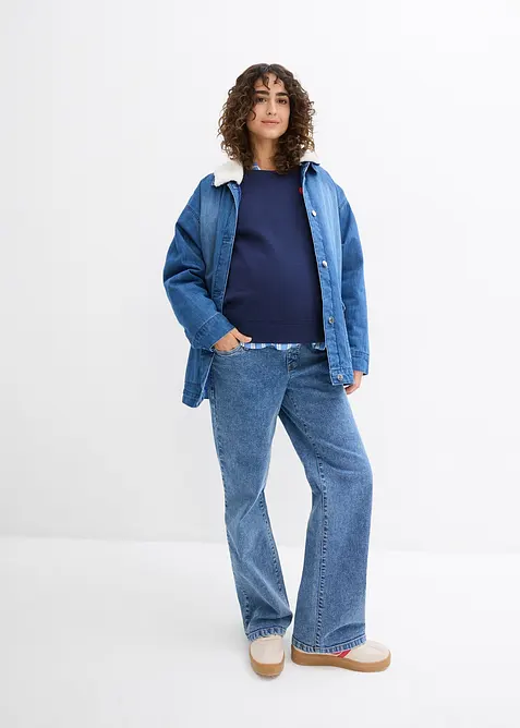 Těhotenská a kojící mikina 2v1, z organické bavlny, bonprix