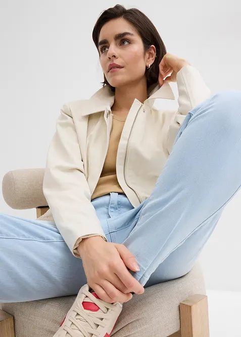 Mom dž&iacute;ny zkr&aacute;cen&eacute;, High Rise, bonprix