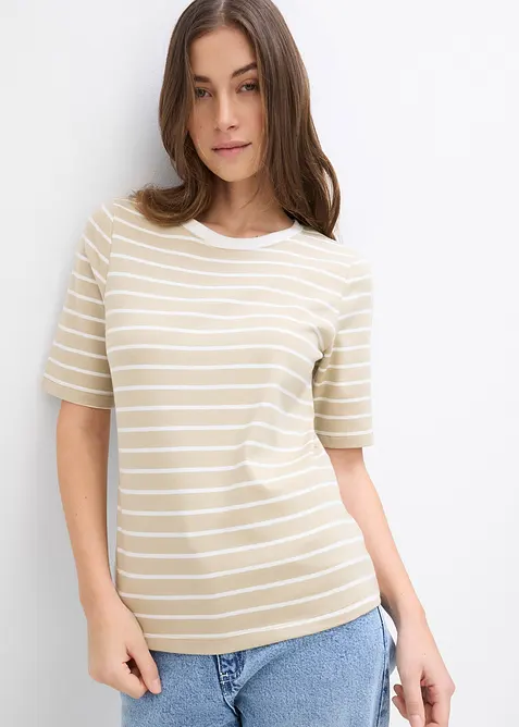 Tričko z čist&eacute; těžk&eacute; organick&eacute; bavlny, bonprix