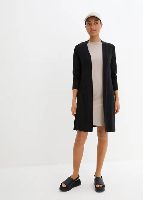 Úpletový kabátek z jemné viskózové směsi, bonprix