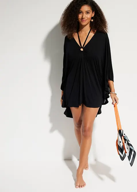 Průsvitná plážová tunika z viskózy, bonprix